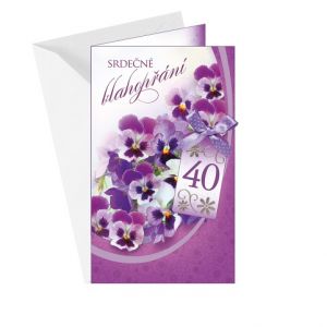 ARGUS Přání k narozeninám 40 15-6273c40