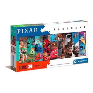 Clementoni - Puzzle 1000 Panorama Multiprop Pixar