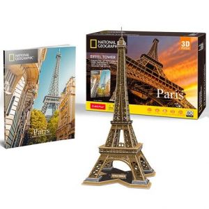 CubicFun - Puzzle 3D National Geographic - Eiffelova věž 80 dílků