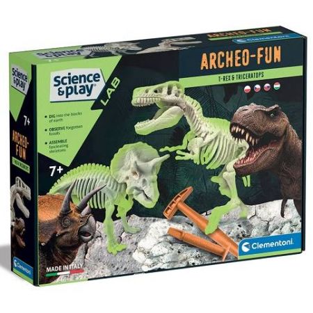 Clementoni - Archeo-Fun T-rex a Triceratops