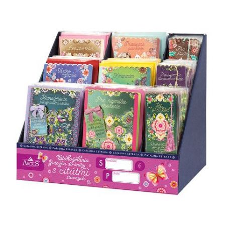 ARGUS Blahopřání s citátem záložka do knihy s designem Catalina Estrada prodejní box 60ks