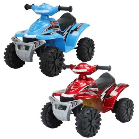 Dětská elektrická čtyřkolka X-899 - červená, modrá