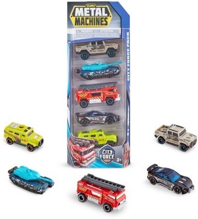 ZURU Metal Machines - City force Sada aut 5ks
