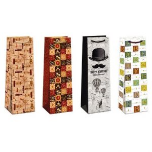 ARGUS Dárková papírová taška 12 x 40 cm mix 12 ks 07350003