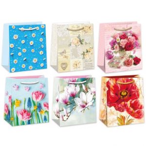 ARGUS Dárková papírová taška 19 x 23 cm mix 12 ks 07450002