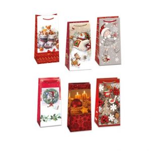 ARGUS Dárková papírová taška T0 (10 x 22 cm) mix 12 ks 08030002