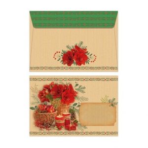 ARGUS Obálka B6 NATUR vánoční 10821010