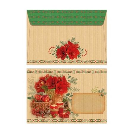 ARGUS Obálka B6 NATUR vánoční 10821010