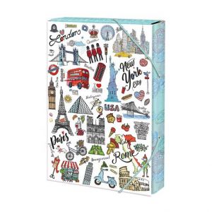 ARGUS Školní box na sešity A4 Cities 12310294