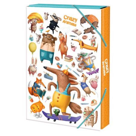 ARGUS Školní box na sešity A4 Crazy Animals 12310312