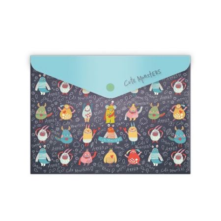 ARGUS Plastová obálka s drukem A5 Cute Monsters 16470290