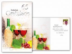 Přání k narozeninám 65 s textem M11-416 MFP