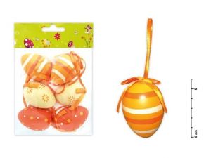 Vajíčka plast 6cm/6ks mix S150041/O