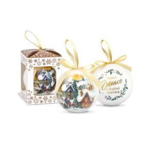 ARGUS Vánoční dekorace a dárek koule v krabičce 23410009