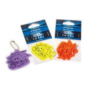 ARGUS Reflexní přívěsek sluníčko, červený 81136180