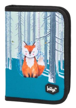 Školní penál klasik dvě chlopně Foxie - BAAGL
