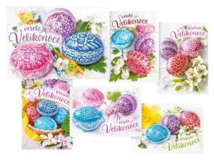 Pohlednice velikonoce 112 D výsek+UV