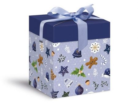 Krabička dárková vánoční 12x12x15cm