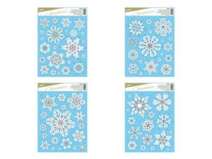 Okenní fólie vánoce glitr VA019 30x42cm