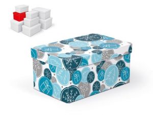 Krabice dárková vánoční B-V002-D 22x14x11cm