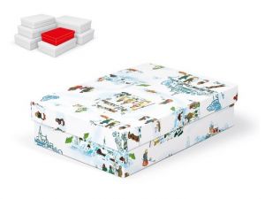 Krabice dárková vánoční A-V005-AL 24x16x6cm