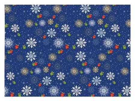 Balící papír vánoční role klasik 5x100x70 (V229)