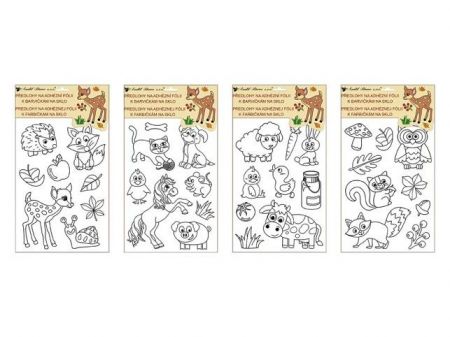 Předloha k barvám na sklo 1543 vyvýšená kontura