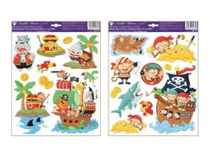 Samolepící dekorace 10177 piráti 33x29cm