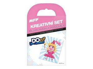 Kreativní set - diamantová mozaika panenka