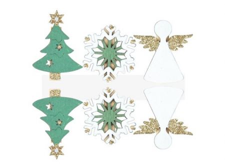 Kolíček dřevěný andělé 6ks/4,8cm CJ-20S189A-1