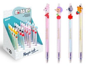 Kuličkové pero gumovací Forest, 0,5, modré