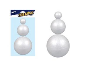 Koule set 6, 8, 10cm/3ks polystyren
