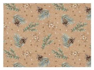 Balící papír vánoční KRAFT V283 100x70