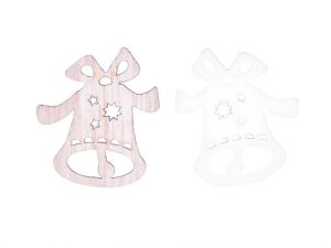 Dekorace zvonek 12ks mix 3cm