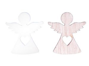 Dekorace anděl 12ks mix 3cm