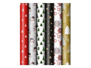 Balící papír vánoční role 500x70 mix č.8