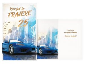 Přání k narozeninám 25 M11-543 T