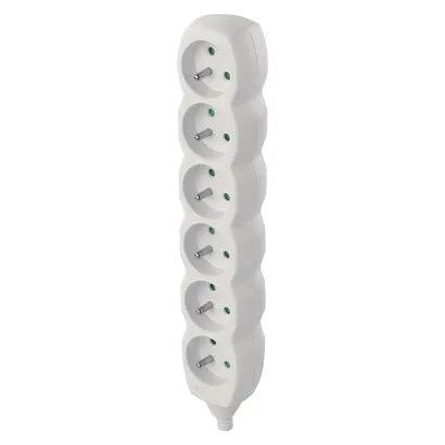 EMOS Samostatná 6 zásuvka, bílá