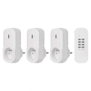 EMOS Dálkově ovládané zásuvky, bílé