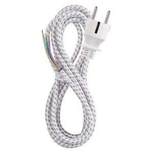 EMOS Flexo šňůra opředená 3× 0,75mm2 k žehličce, 2,4m