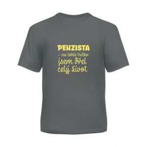 ALBI Penzista – na tohle tričko jsem dřel_pánské_L_antracit