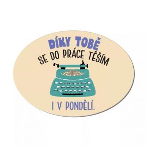 ALBI Cedulka na dveře - Díky Tobě