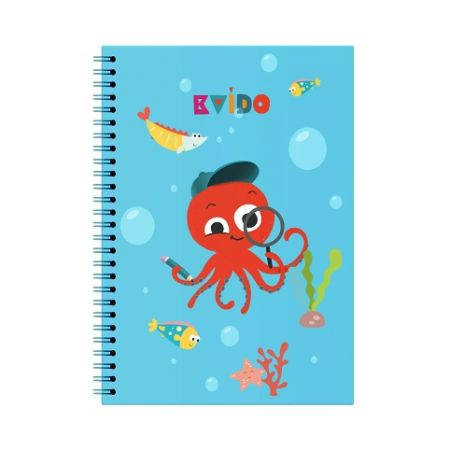 ALBI Blok spirálový (modrý) - Kvído