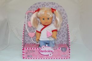 Panenka Nena 36 cm doktorka se stetoskopem a lahvičkou