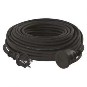 EMOS Venkovní prodlužovací kabel 30 m / 1 zásuvka / černý / guma-neopren / 230 V / 1,5 mm2