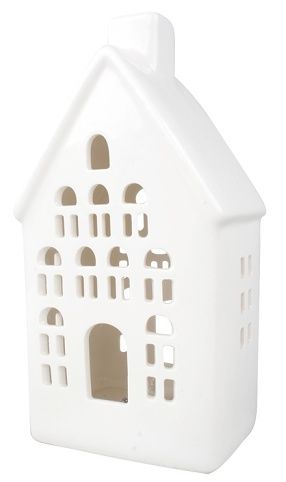 Domek porcelánový s LED 19 cm