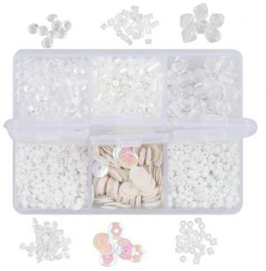 Dekorace mix bílá 6 druhů, 30 g