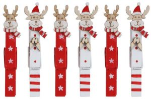 Sobi na kolíčku 8,5 cm, 6 ks červení