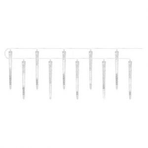 EMOS LED vánoční girlanda – 10x rampouch, 3,6 m, venkovní i vnitřní, studená bílá