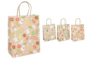 Dárková taška L 25x33x12 cm Vánoce